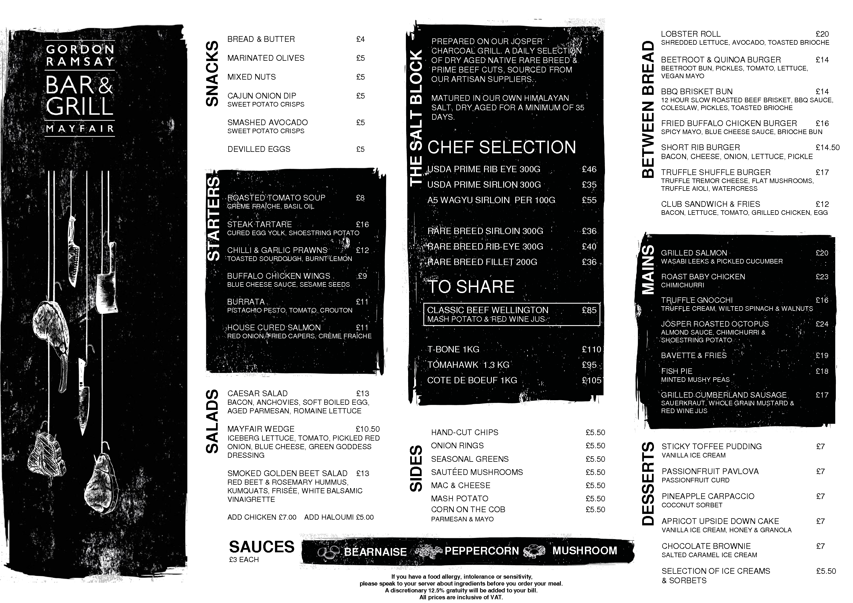 comfort kitchen bar and grill menu