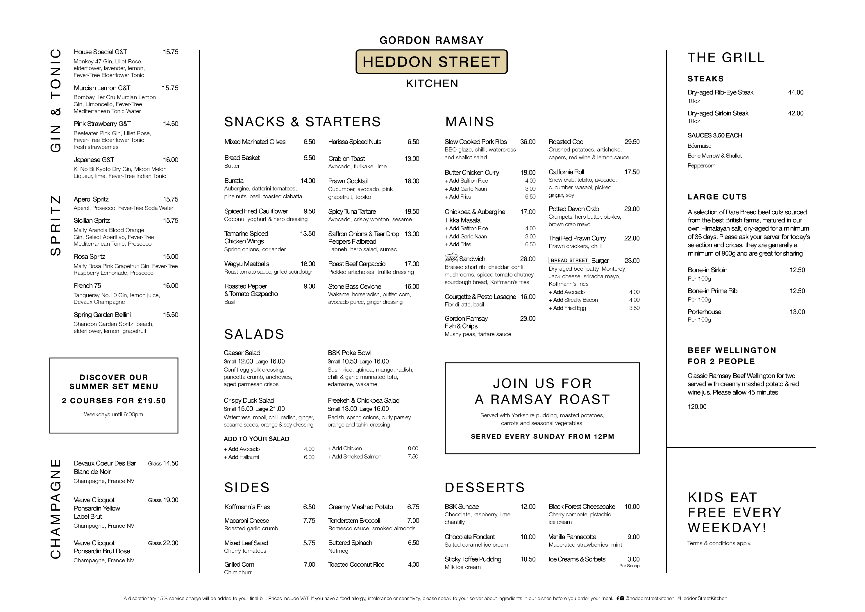 Menus - Heddon Street Kitchen | Gordon Ramsay Restaurants