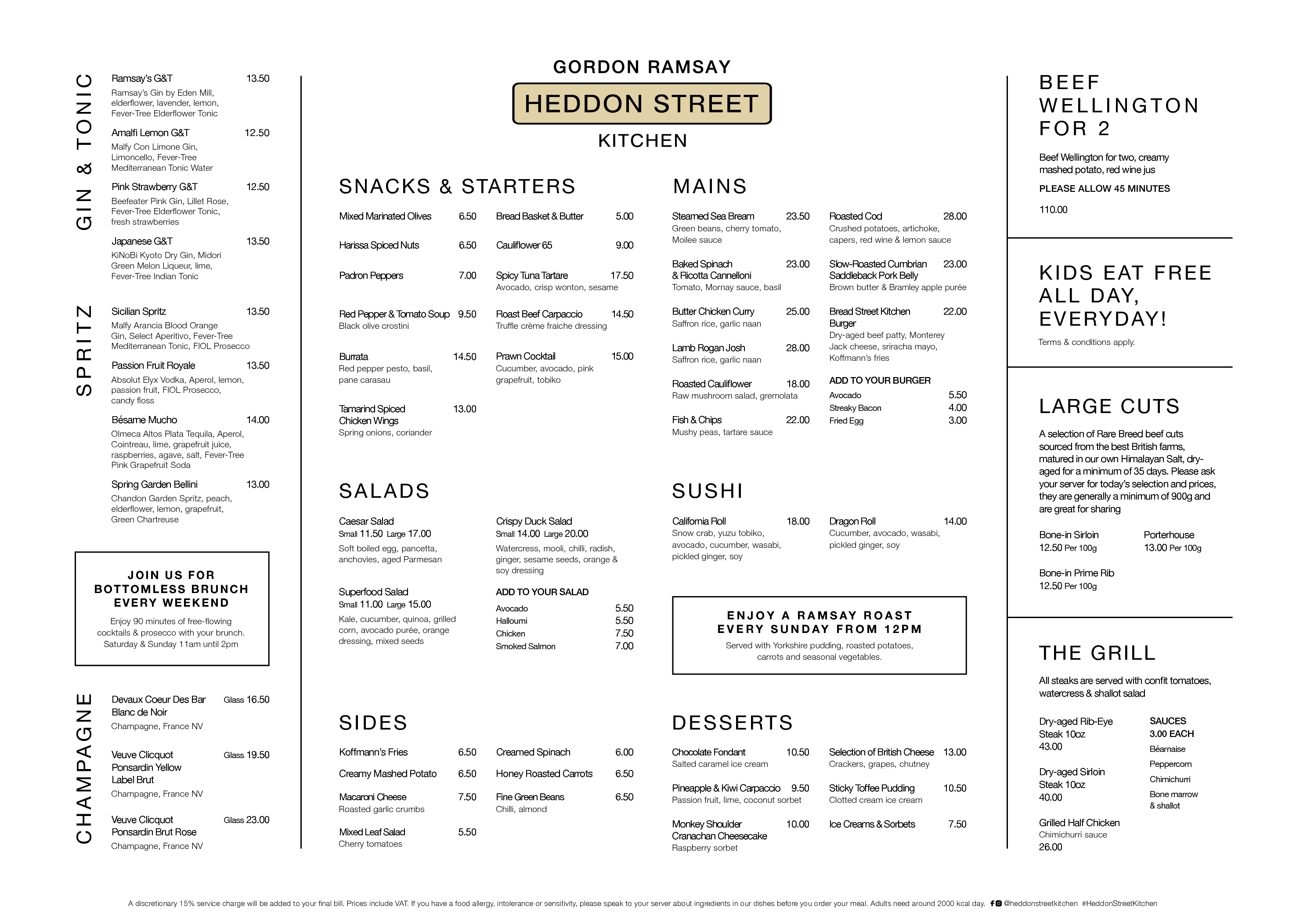 Menus - Heddon Street Kitchen | Gordon Ramsay Restaurants