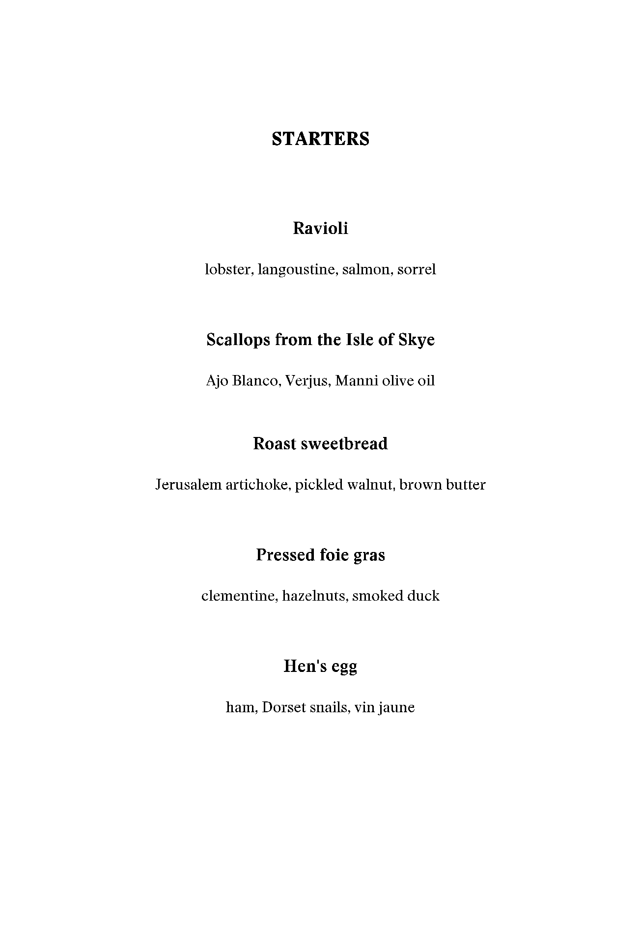 Gordon Ramsay Reno Menu Menus | Restaurant Gordon Ramsay