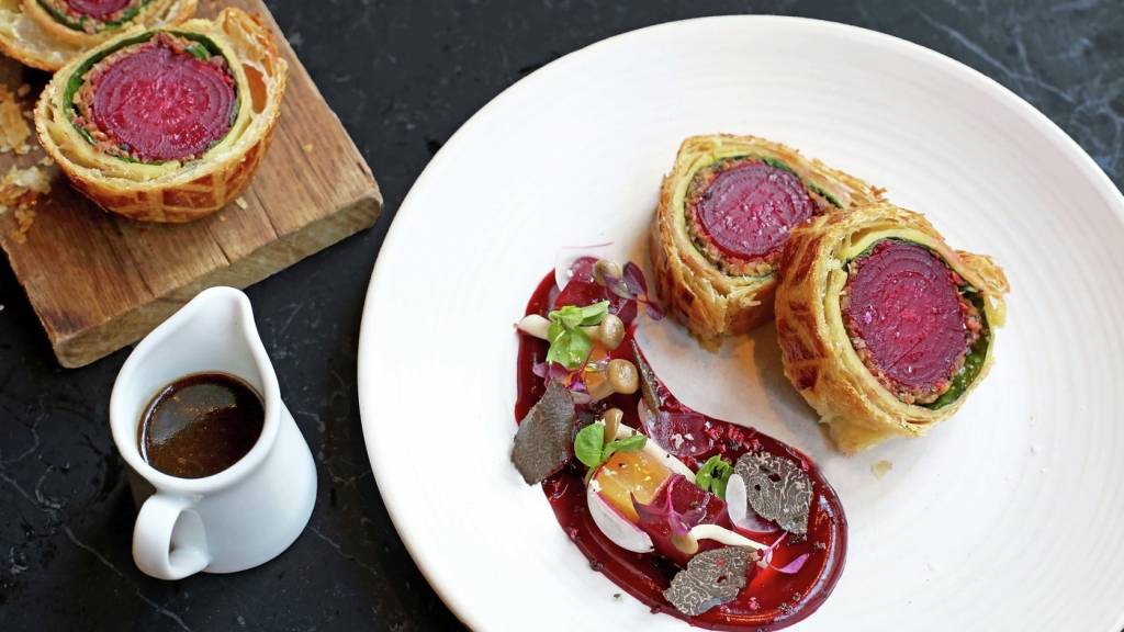 Vegan Beet Wellington roast