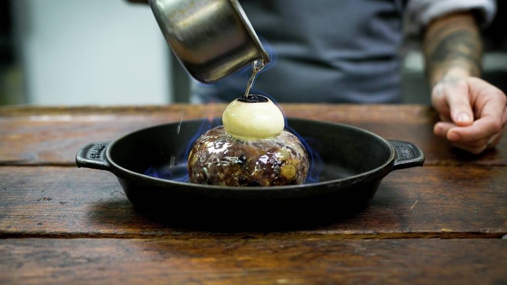 maze Grill Xmas Pudding