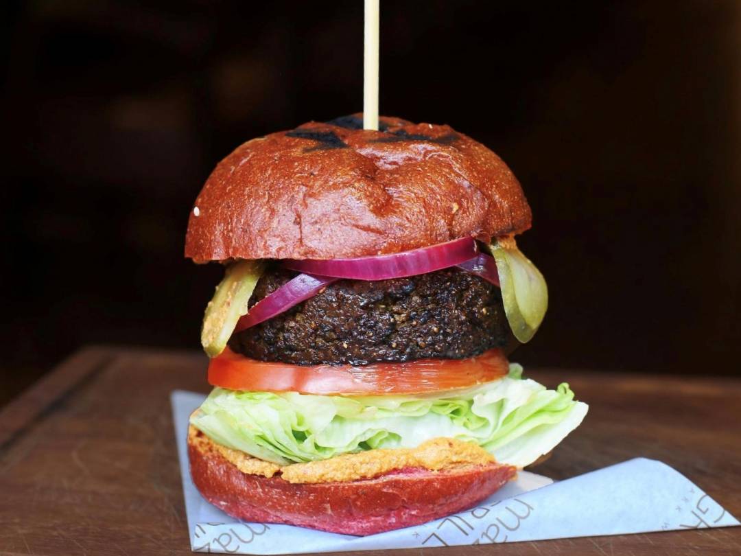 Vegan Burger Recipe With Quinoa Falafel Gordon Ramsay Restaurants
