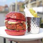 Chickpea Vegan Burger with Beetroot Hummus | Vegan Recipes | Gordon Ramsay Restaurants