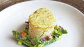 Petrus cod with asparagus giroles