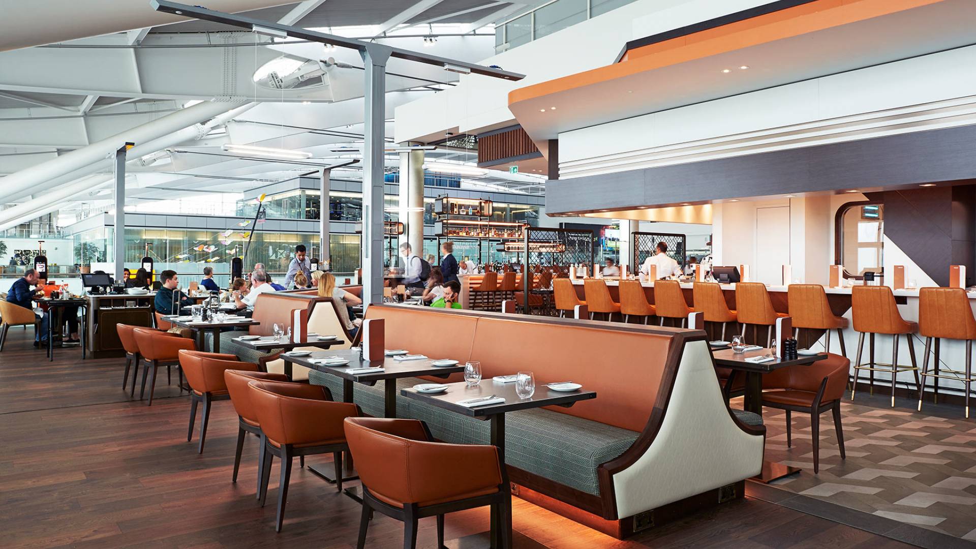 Plane food main floor interior