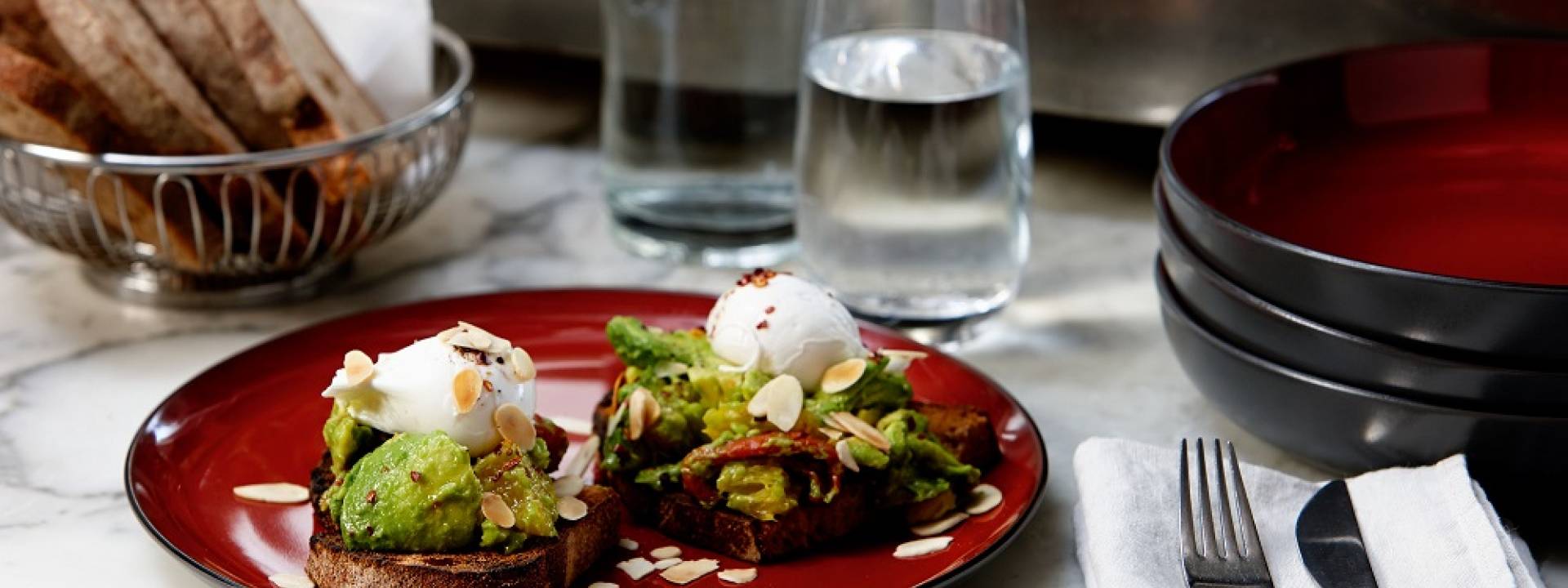 Avocado on Toast with Poached Eggs