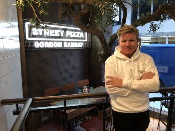 Gordon Ramsay Street Pizza Launch