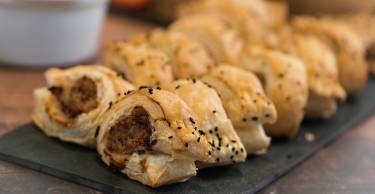 Christmas Sausage rolls landscape