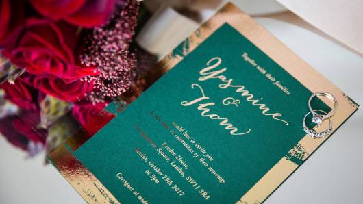 BSK wedding invitation