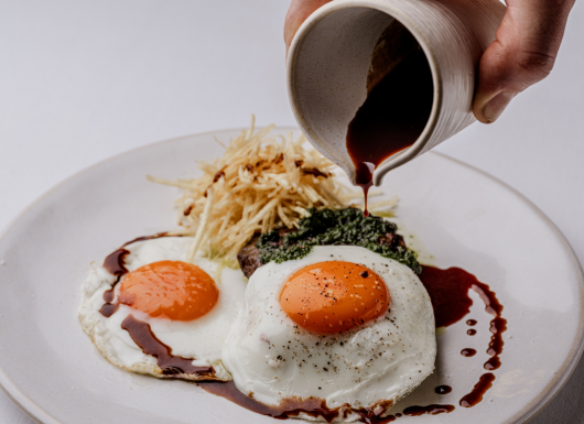 GRR BSK BISHOPSGATE MARCH 2026 FOOD BREAKFAST STEAK EGGS EXPERIENCES 7.5.26