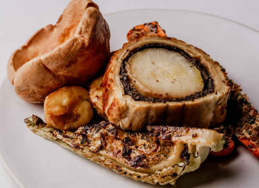 GRR BSK BISHOPSGATE MARCH 2026 FOOD MAIN CELERIAC WELLINGTON Sunnday roast 7.5.26