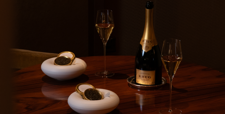 GRR 1890 MARCH 2026 KRUG AND CAVIAR SHOOT IMAGERY STILL LANDSCAPE TABLESCAPE WHATSON