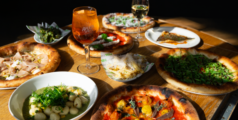 GRR PIZZA EAST SHOREDITCH MARCH 2026 SPRING SUMMER MENU SHOOT FULL MENU TABLESCAPE v7l8je football 7.7.26