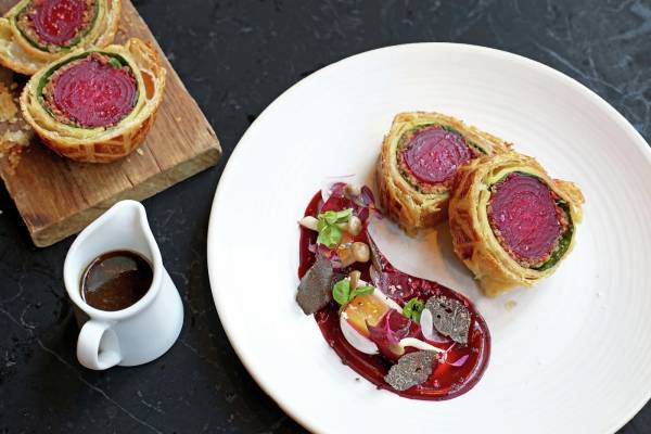 Vegan Beet Wellington roast
