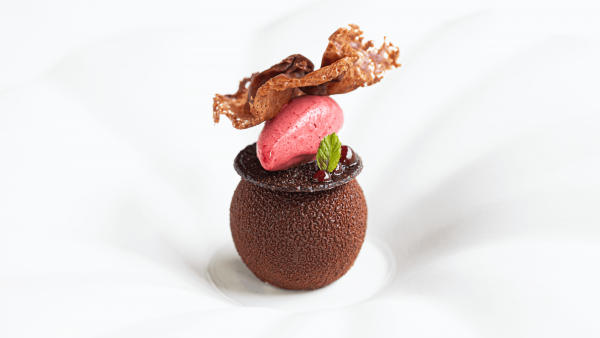 A special black forest dessert available at Pétrus