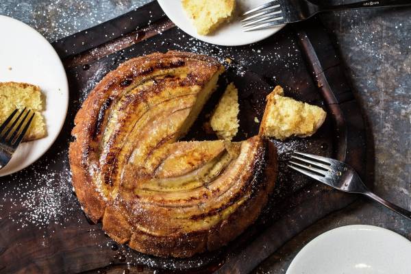 upside down banana cake recipe